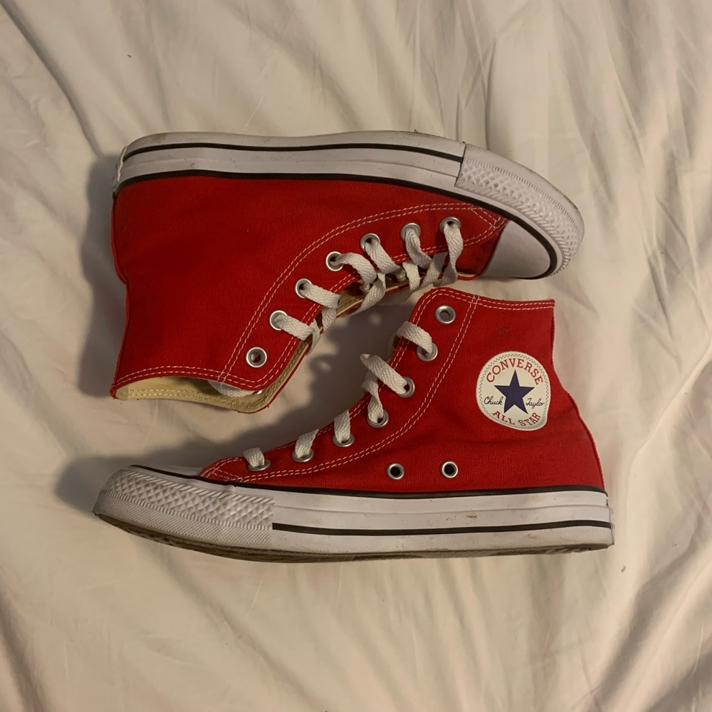 Red High Top Converse
